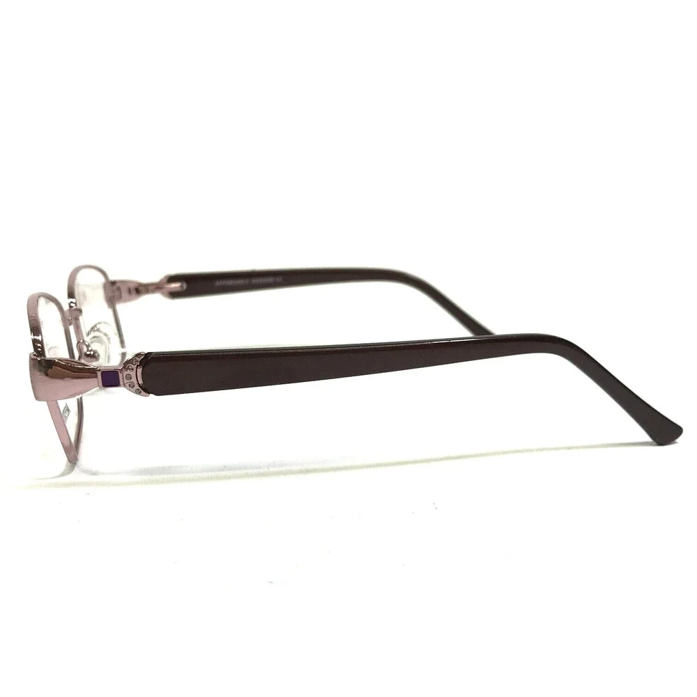 Affordable Designs Eyeglasses Frames MARGE ROSE Brown Pink Cat Eye 53-18-135